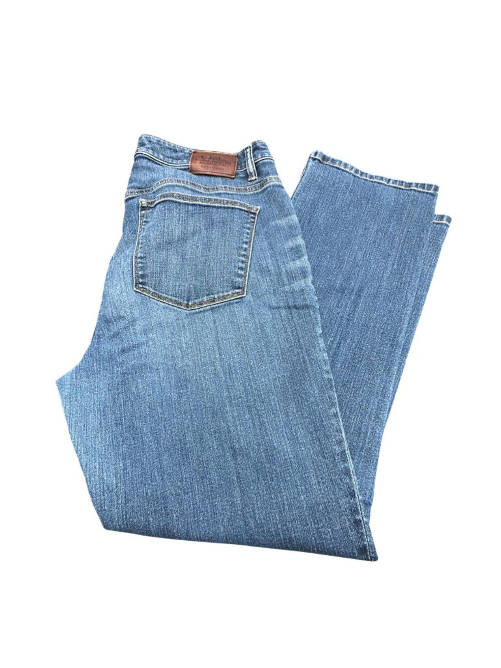 Ralph Lauren Jeans Co Women 14 Blue Denim Modern Curvy Straight Leg
